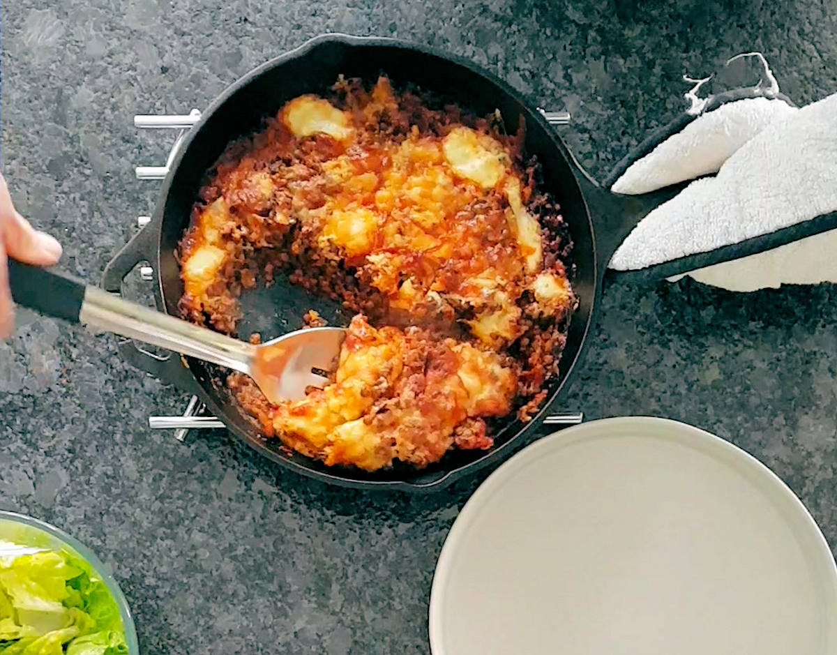 Spicy Cheesy Lentils Bake Recipe Cuisine Fiend